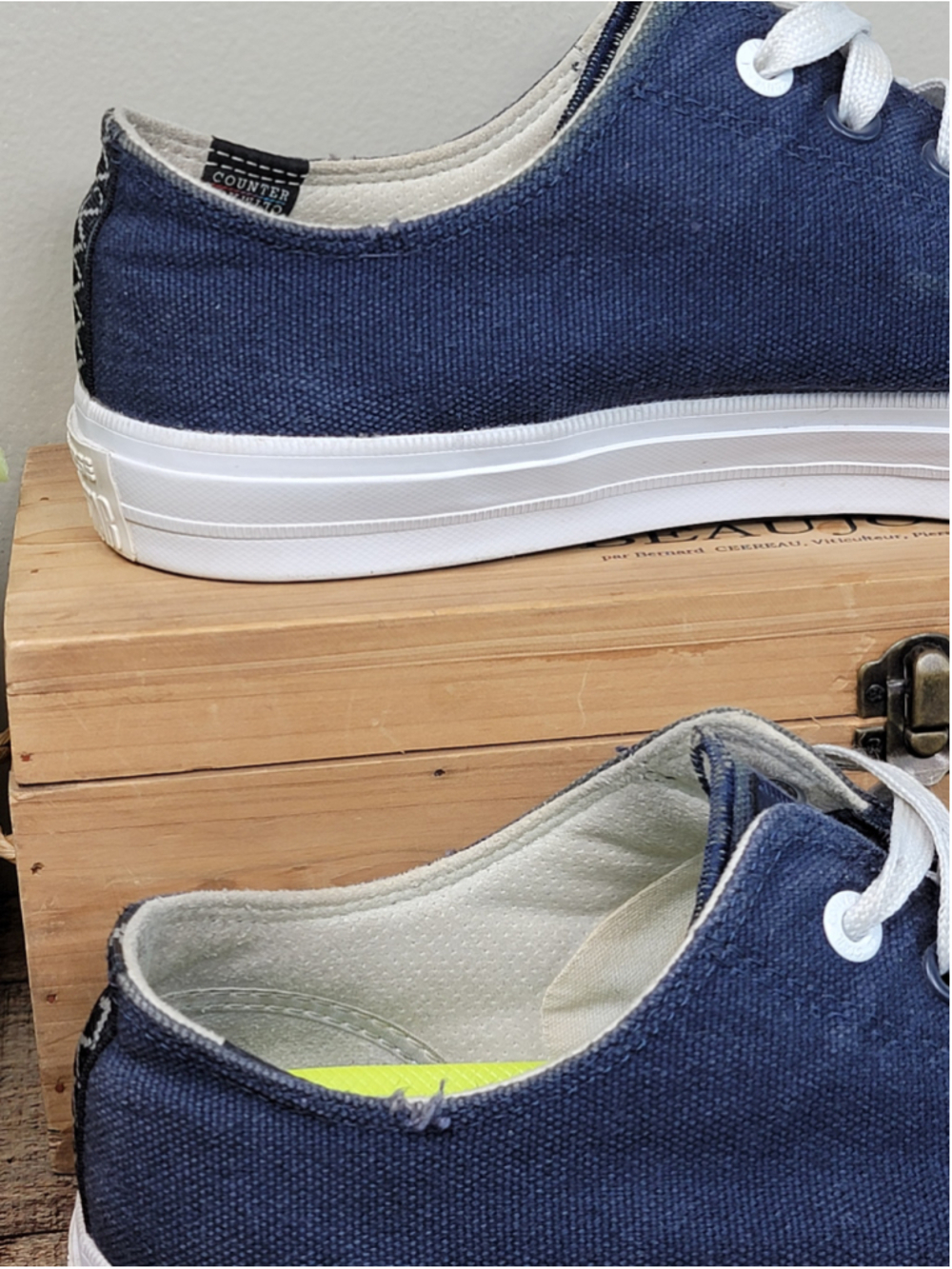 Converse 12 Chuck Taylor II Low Top Ox Dark Blue Canvas Sneakers All Star CTAS - Picture 5 of 13